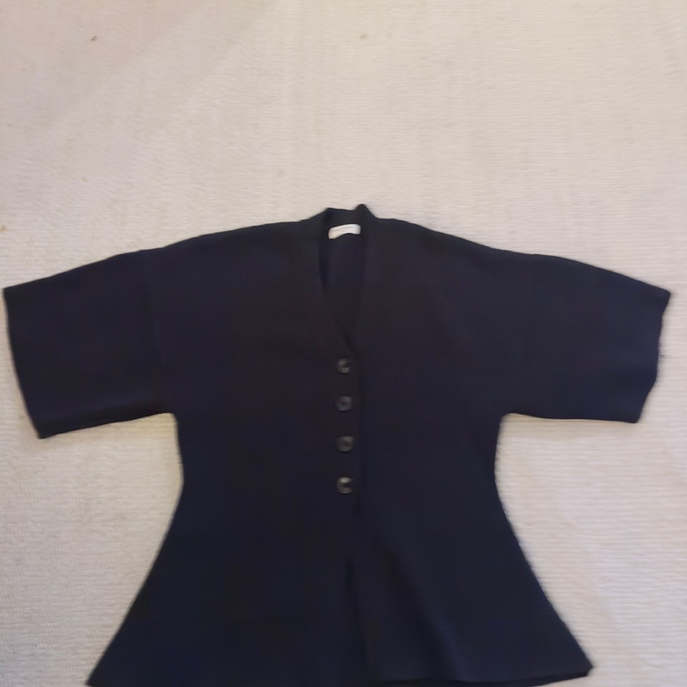 James Street Co Black Button-Up Cardigan